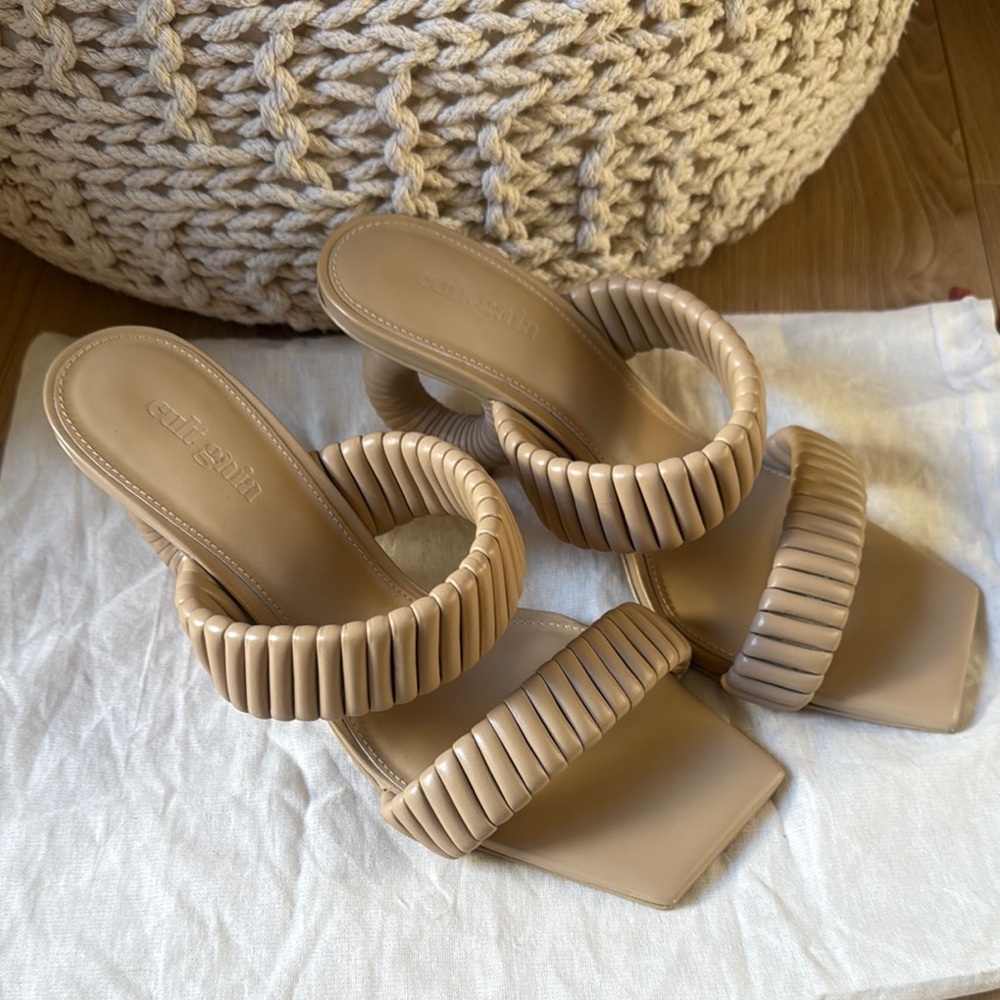 Cult Gaia Valence 90mm leather sandals - Picture 2 of 7